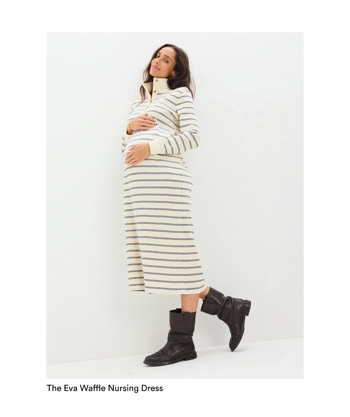 The Eva Waffle Nursing Dress