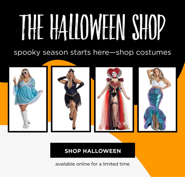 Online only. Halloween. Shop now