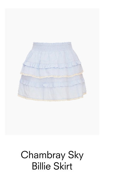 Chambray Sky Billie Skirt