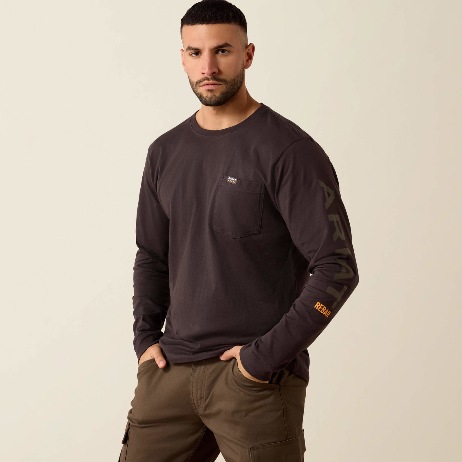 Men’s Rebar Cotton Strong Standard Logo Pocket T-Shirt