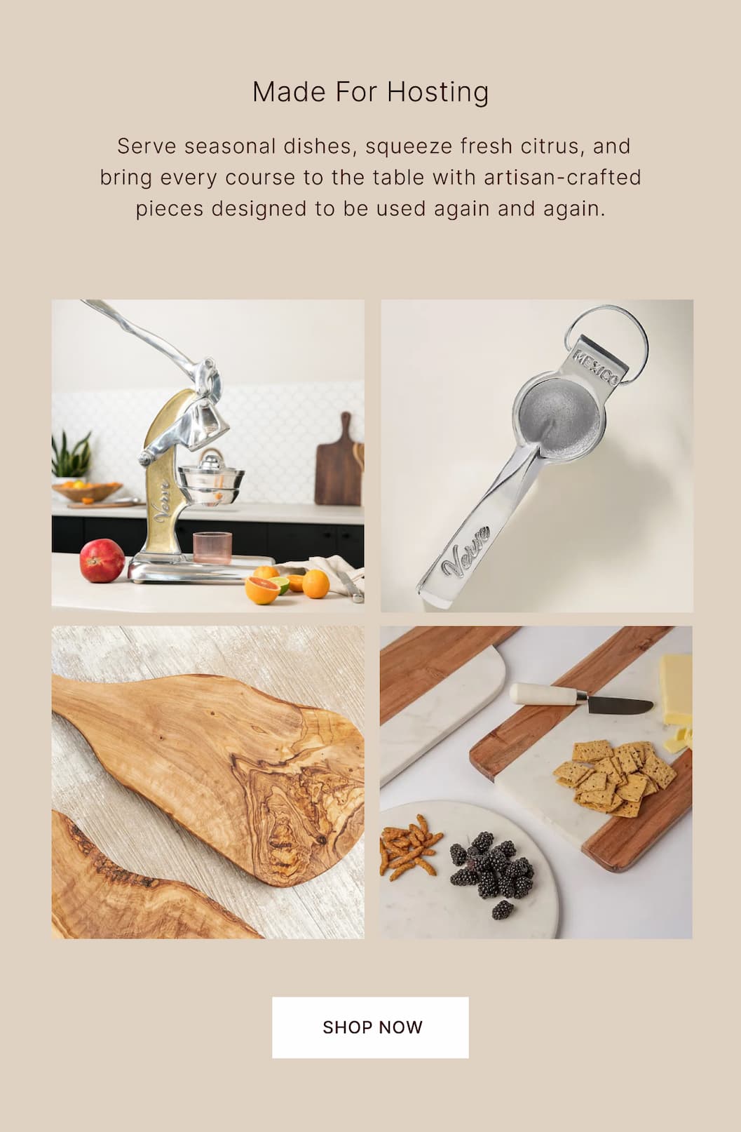 Shop Verve Culture Hosting Essentials