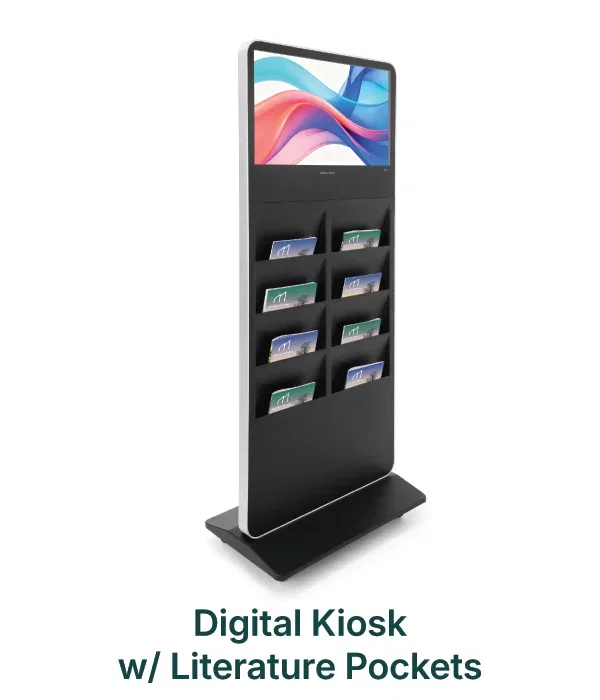 Digital Kiosk with Literature Pockets