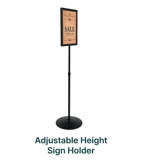 Adjustable Height Sign Holder