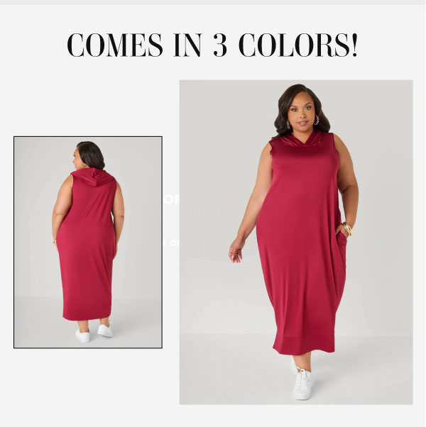 Hooded Maxi Cocoon Dress