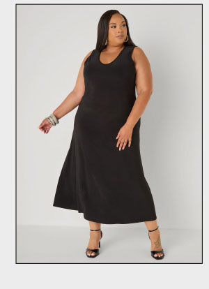 V Neck Maxi Knit Dress