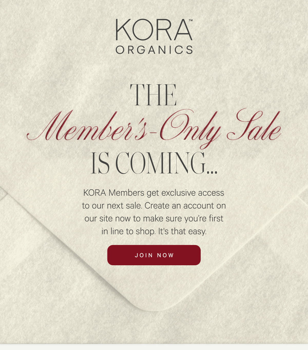 The Member's Only Sale Is Coming