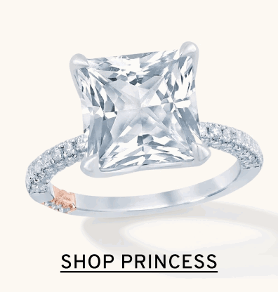 Princess cut diamond ring. Click to Shop Princess