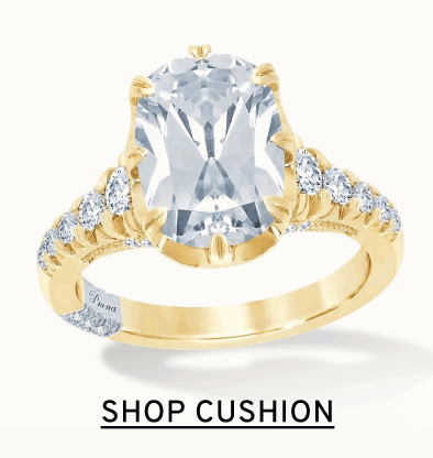 Cushion cut diamond ring. Click to Shop Cushion