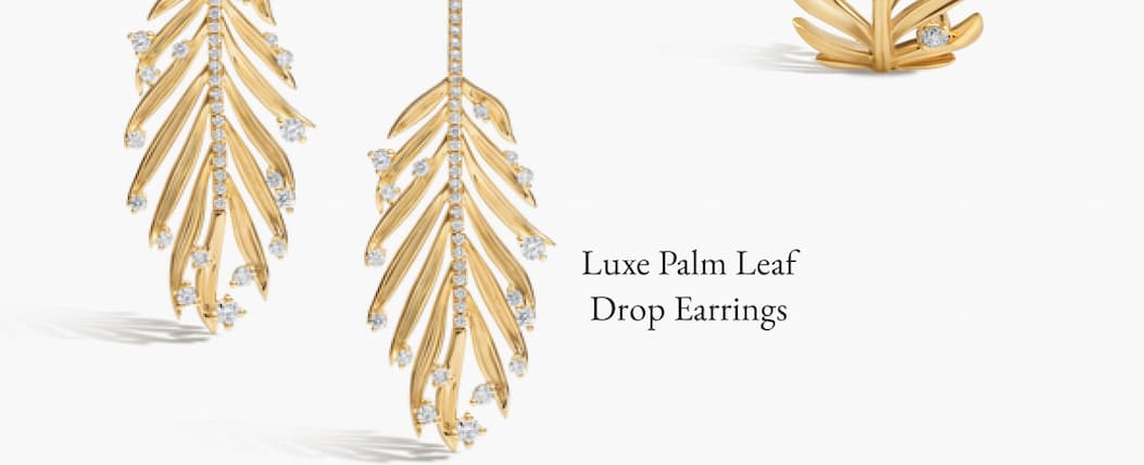 Luxe Palm Leaf Earrings