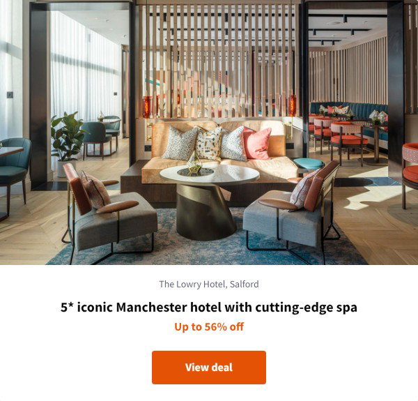 5* iconic Manchester hotel with cutting-edge spa