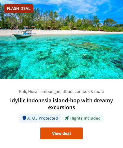 Idyllic Indonesia island-hop with dreamy excursions