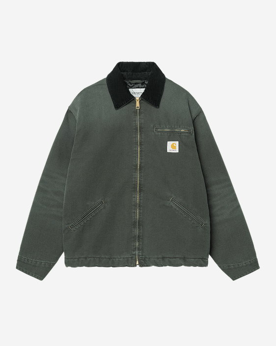 Carhartt WIP OG Detroit Jacket (Winter) | Raven / Black (Stone Canvas)