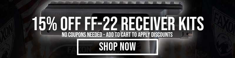 15% OFF FF-22 RECEIVER KITS