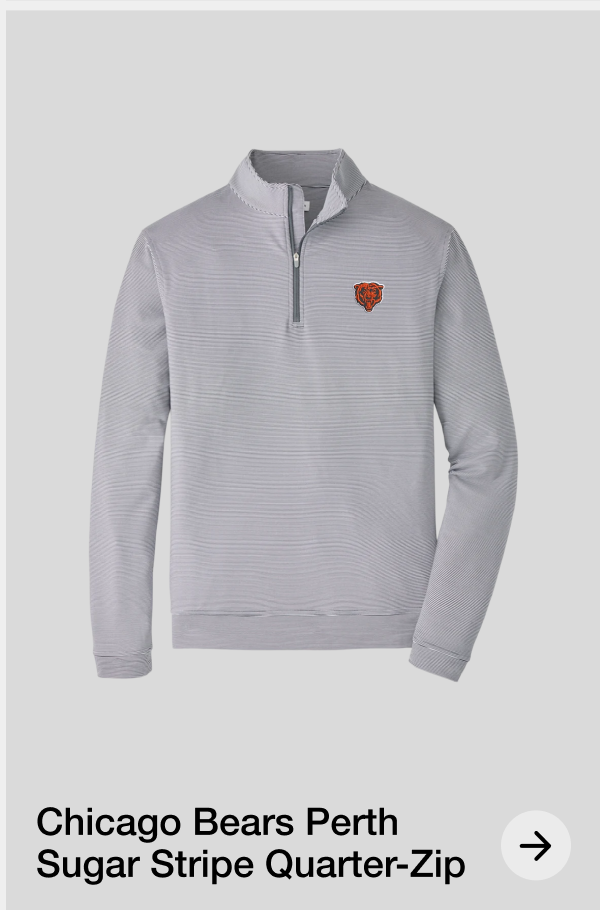 Chicago Bears Perth Sugar Strip Quarter-Zip