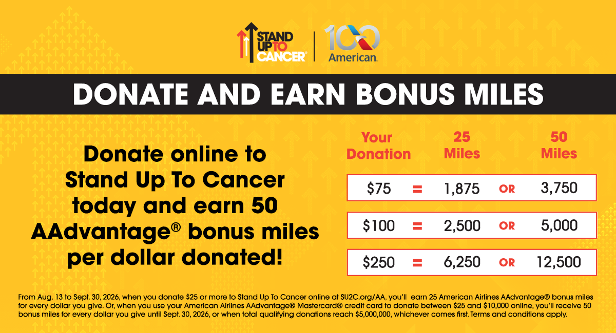 Donate and Earn Miles
