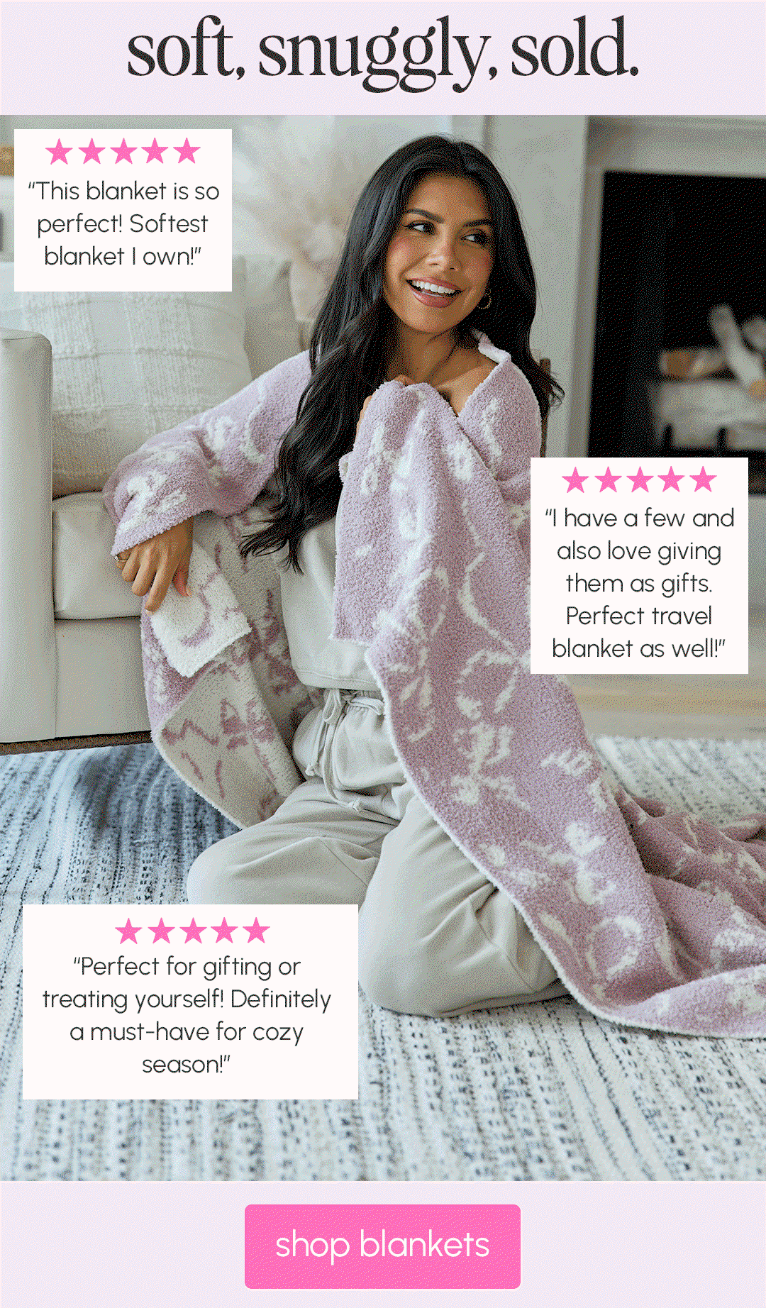 soft, snuggly, sold. shop blankets