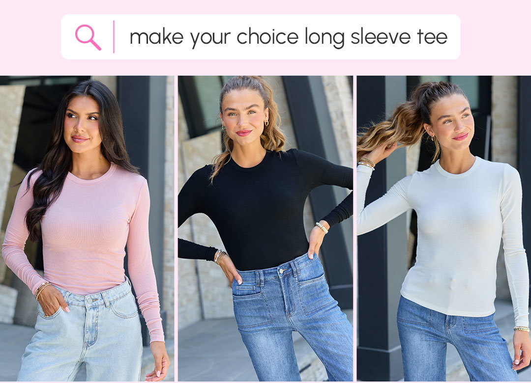 make your choice long sleeve tee