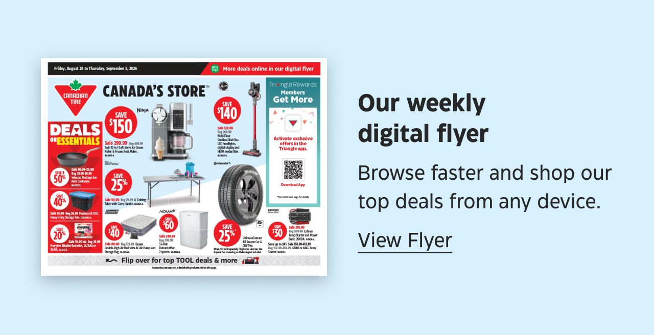 Our weekly digital flyer. Browse faster and shop our top deals from any device. View Flyer.