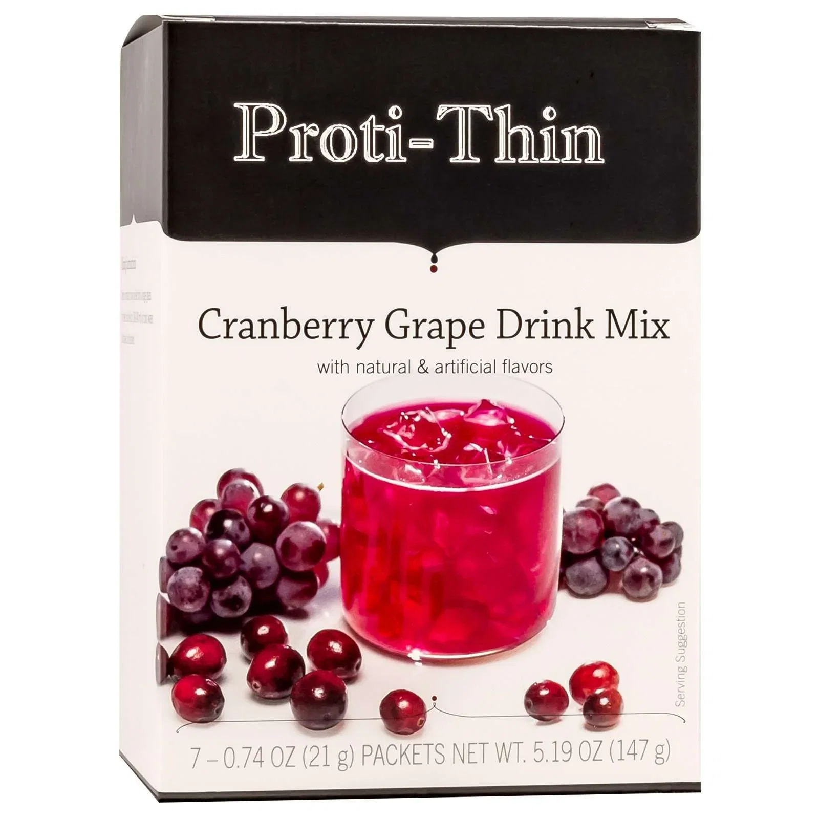 Image of Proti-thin Fruit Drink - Cranberry Grape - 7/box