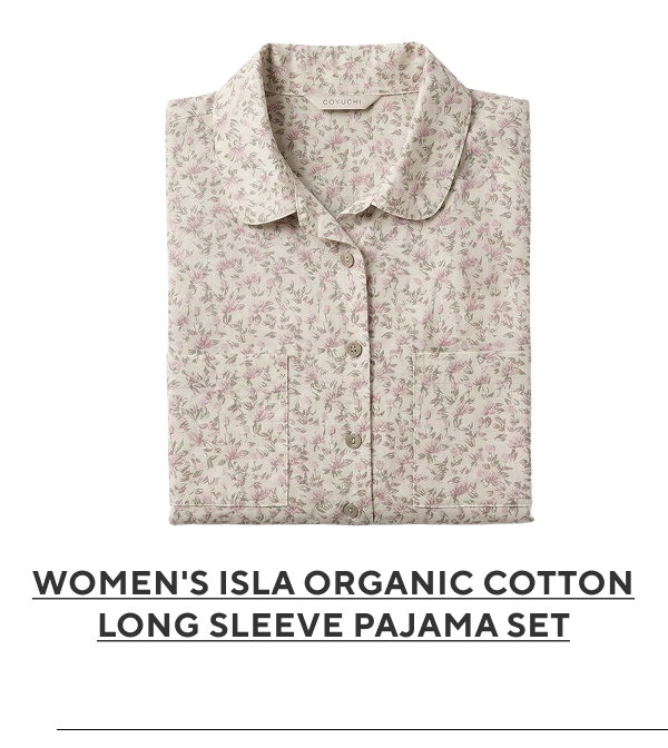 Women's Isla Organic Cotton Long Sleeve Pajama Set