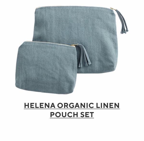 Helena Organic Linen Pouch Set