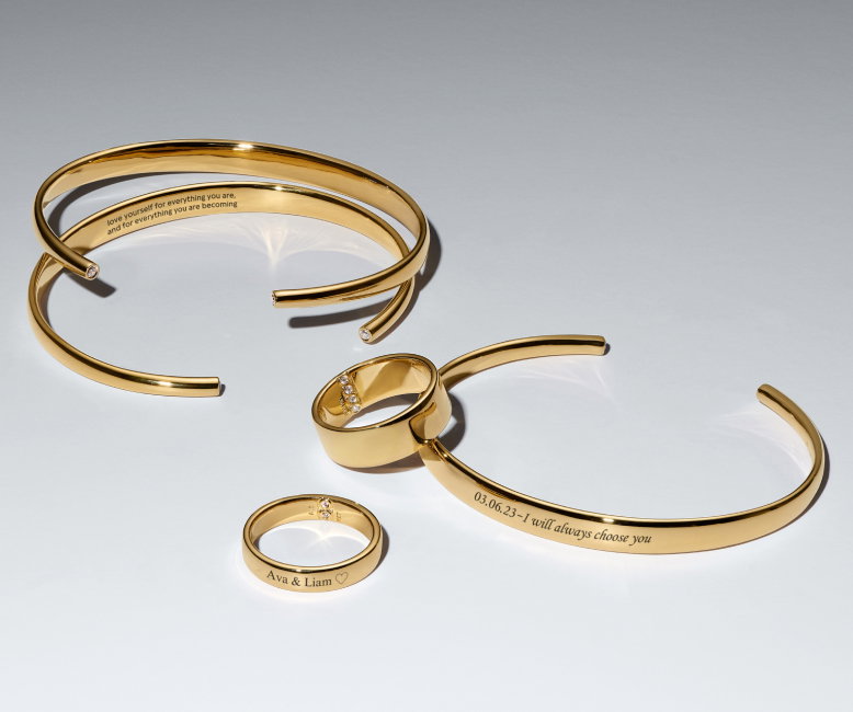 Pandora engravable bracelets and rings