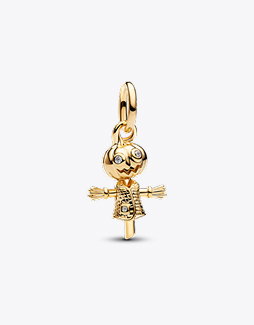 Pumpkin Scarecrow Dangle Charm