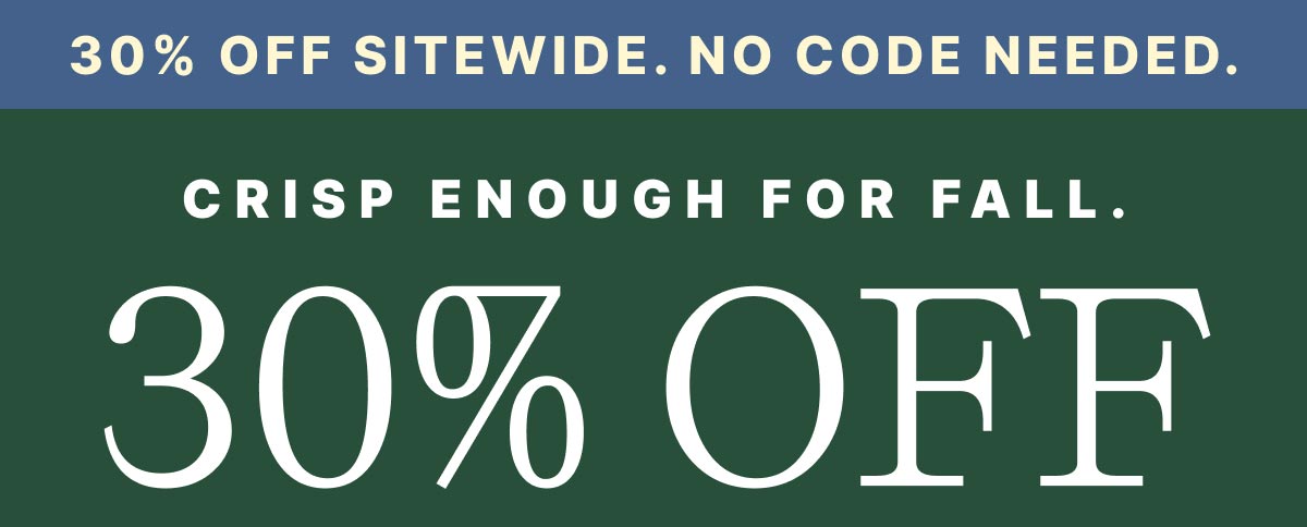 30% OFF Sitewide