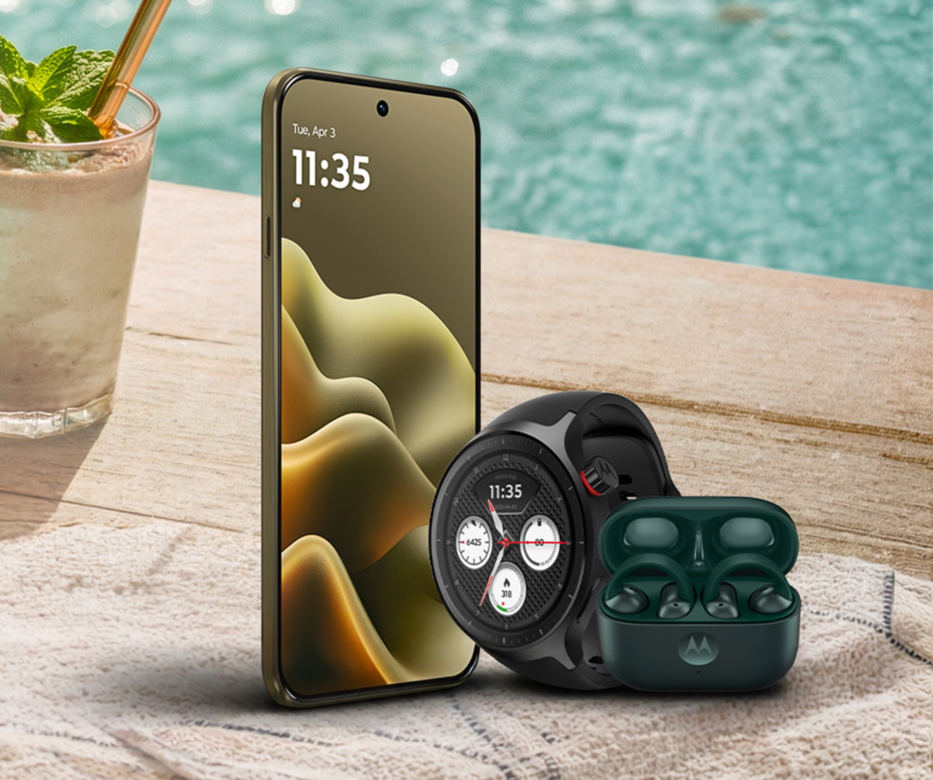 motorola edge - 2026, moto watch, and moto buds loop