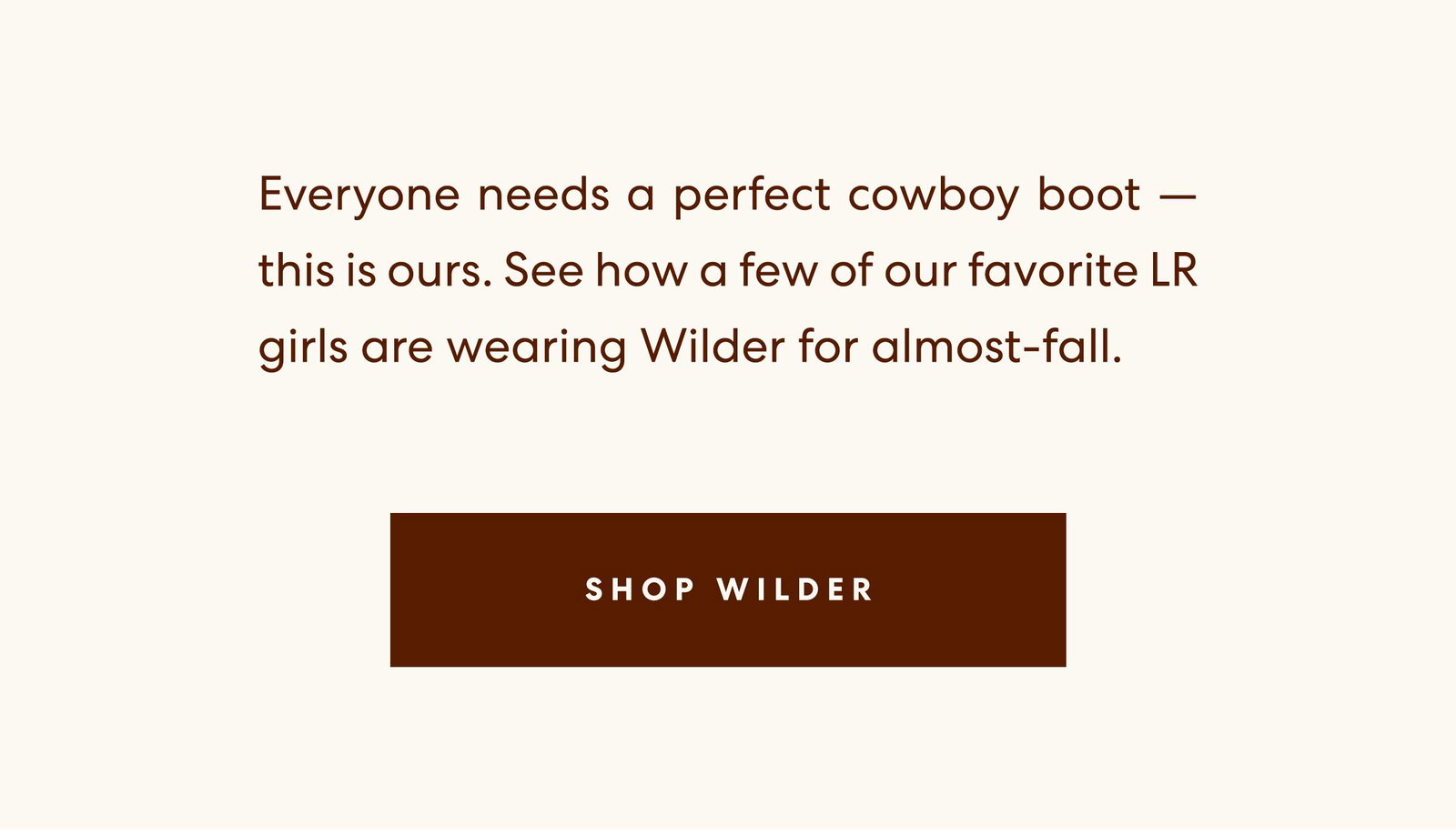 Shop Wilder