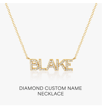 Diamond Custom Name Necklace