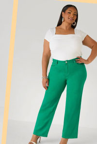 Mid Rise Straight Leg Jeans