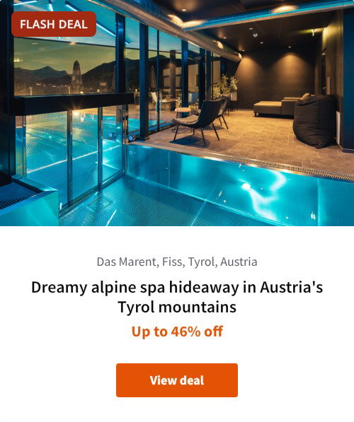 Dreamy alpine spa hideaway in Austria's Tyrol mountains