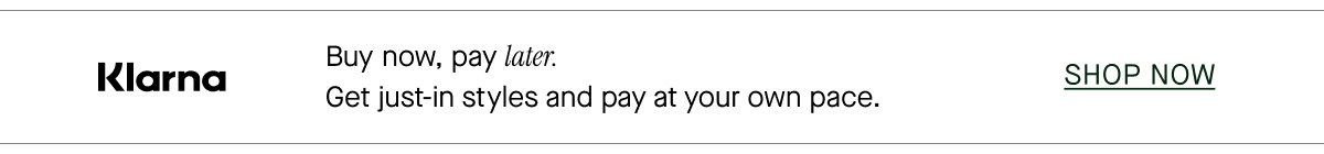 Buy now, pay later.