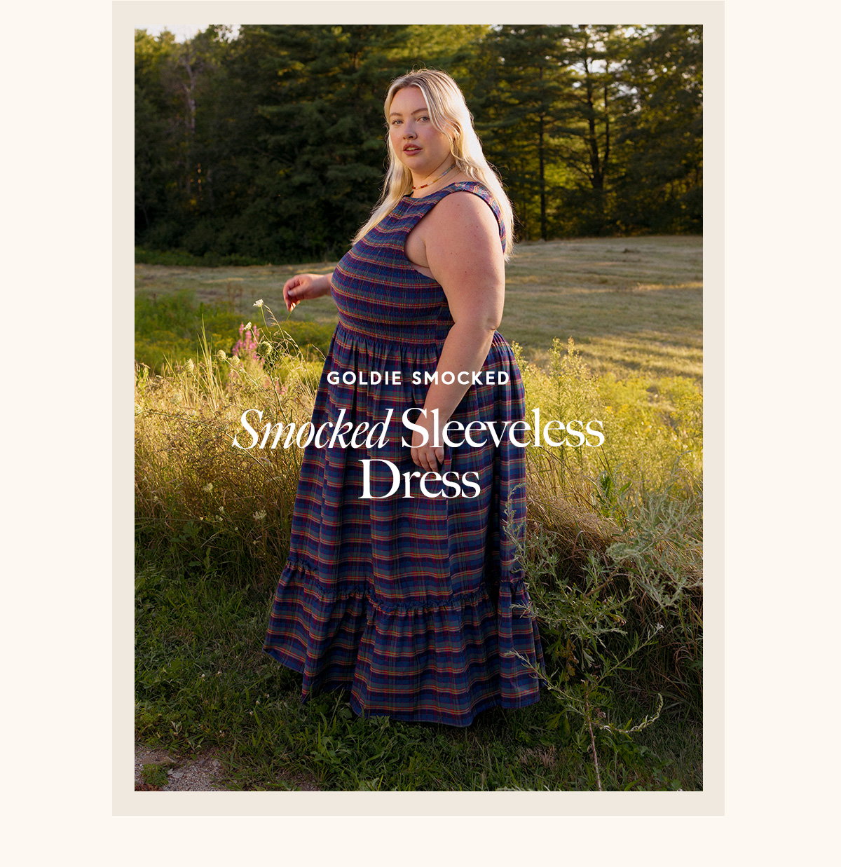 Goldie Smocked Sleeveless Dress