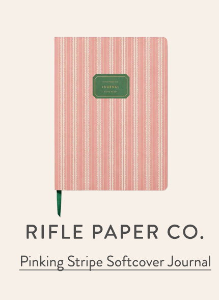 Pinking Stripe Softcover Journal 
