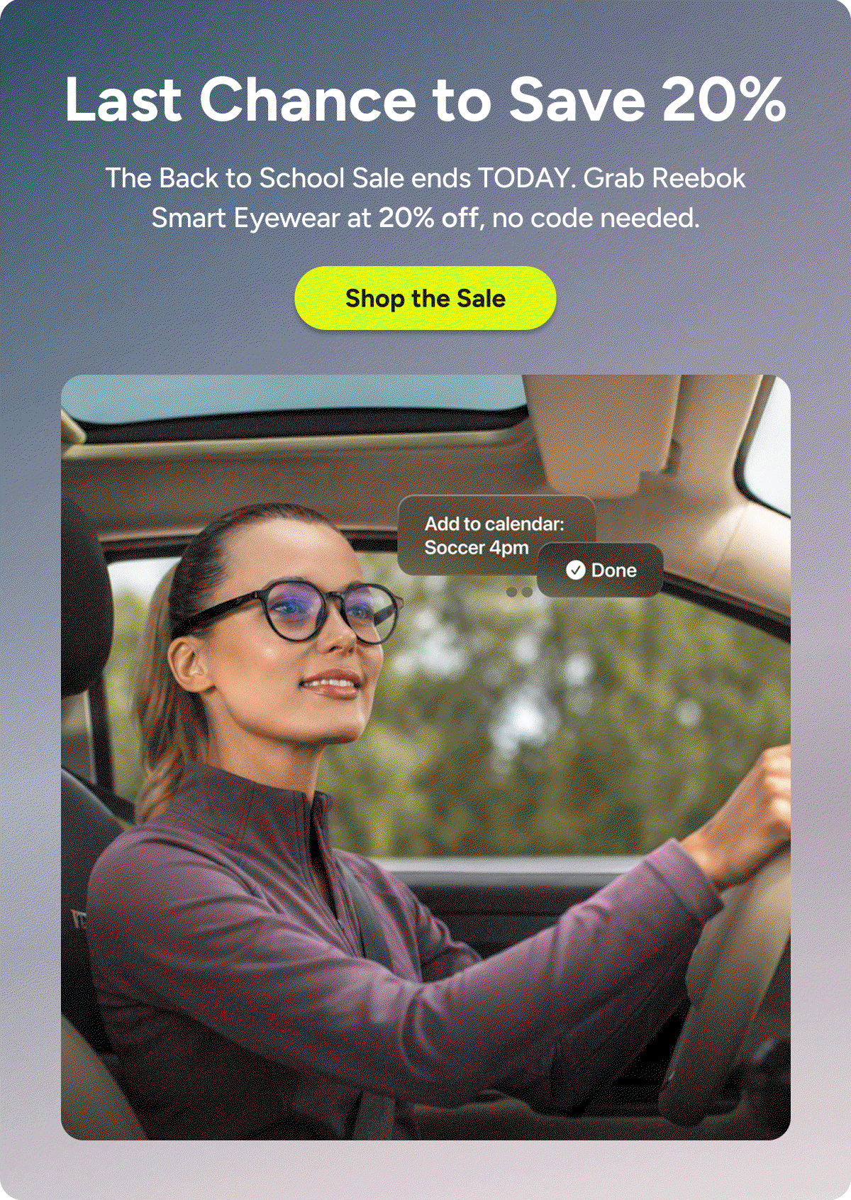 Last Chance to Save 20%