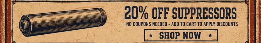 20% OFF SUPPRESSORS - SHOP NOW