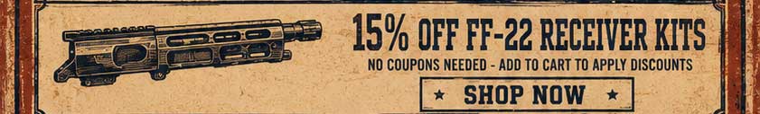 15% OFF FF-22 RECEIVER KITS