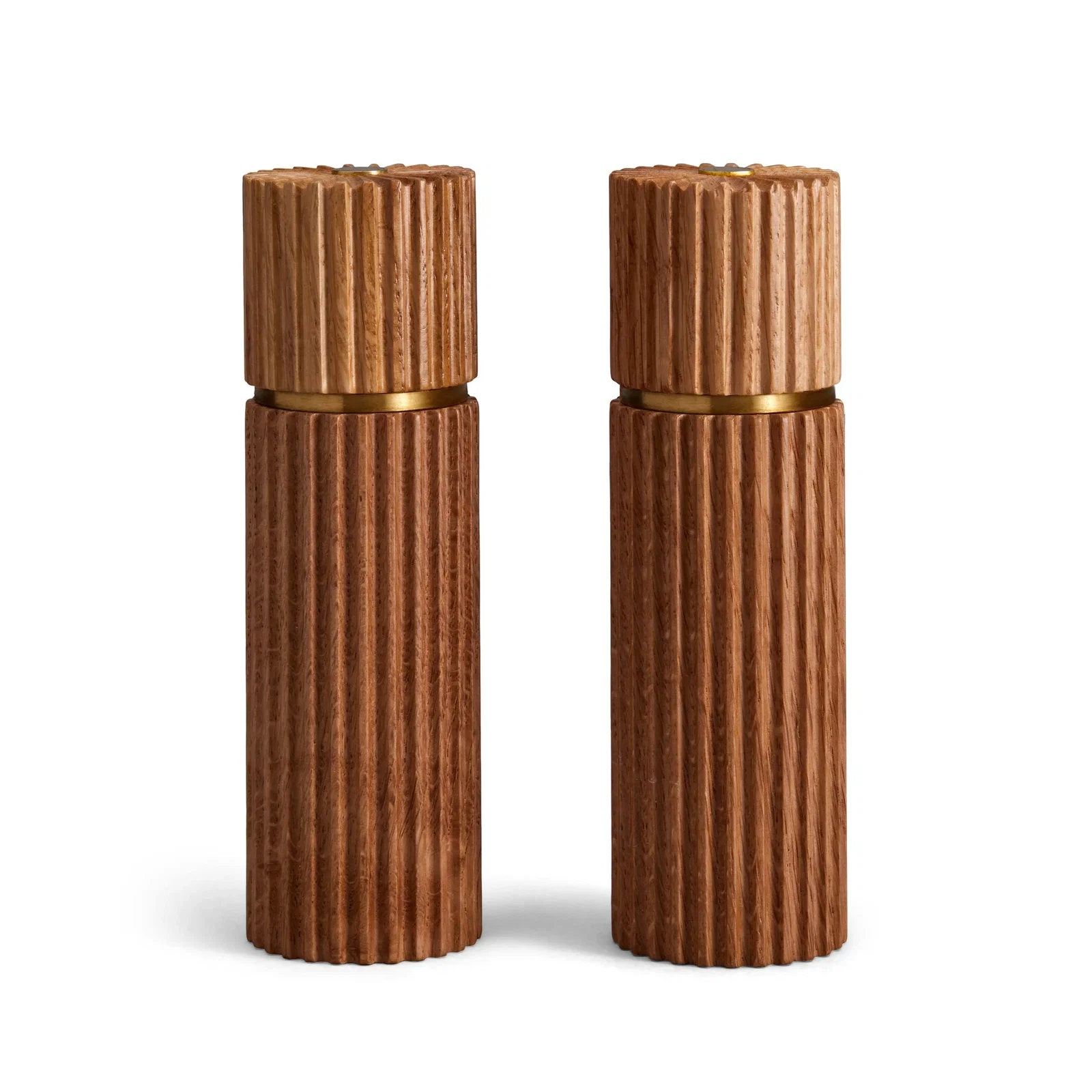 Image of Ionic Salt + Pepper Mills - Natural Oak (Set of 2)