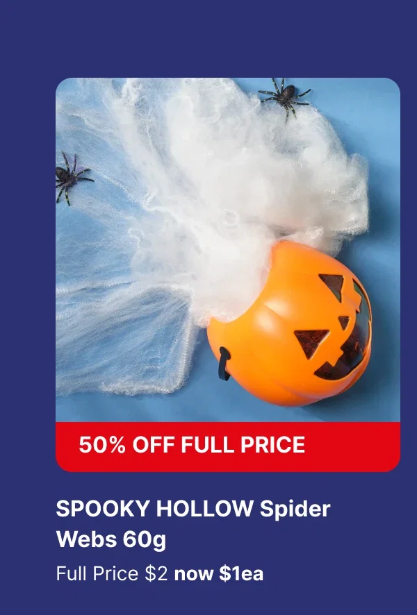 SPOOKY HOLLOW Spider Webs 60g