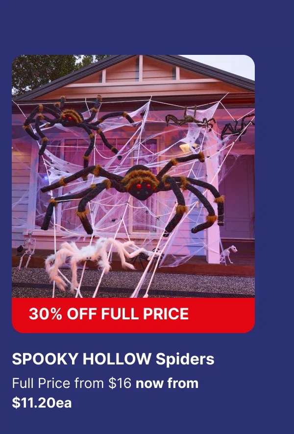 SPOOKY HOLLOW Spiders