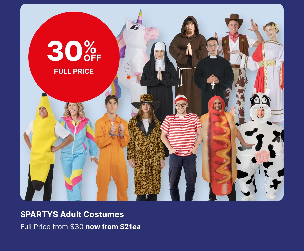 SPARTYS Adult Costume 