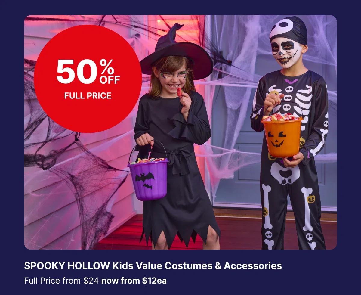 SPOOKY HOLLOW Kids Value Costumes & Accessories
