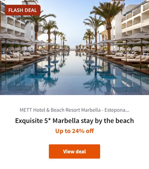 Exquisite 5* Marbella stay by the beach