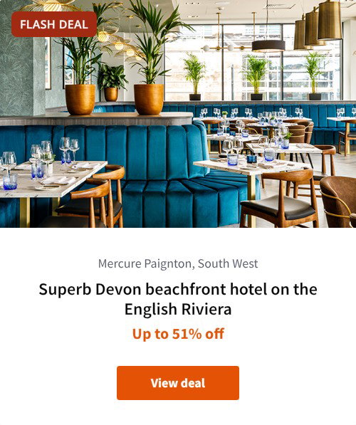 Superb Devon beachfront hotel on the English Riviera