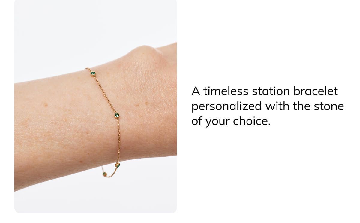 A timeless station bracelet