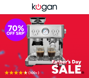 Kogan Dual Thermoblock Espresso Coffee Machine with Grinder Product Image