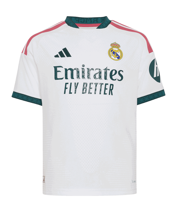 adidas Real Madrid Authentic Trikot Home 2026/2027 Kids Weiß