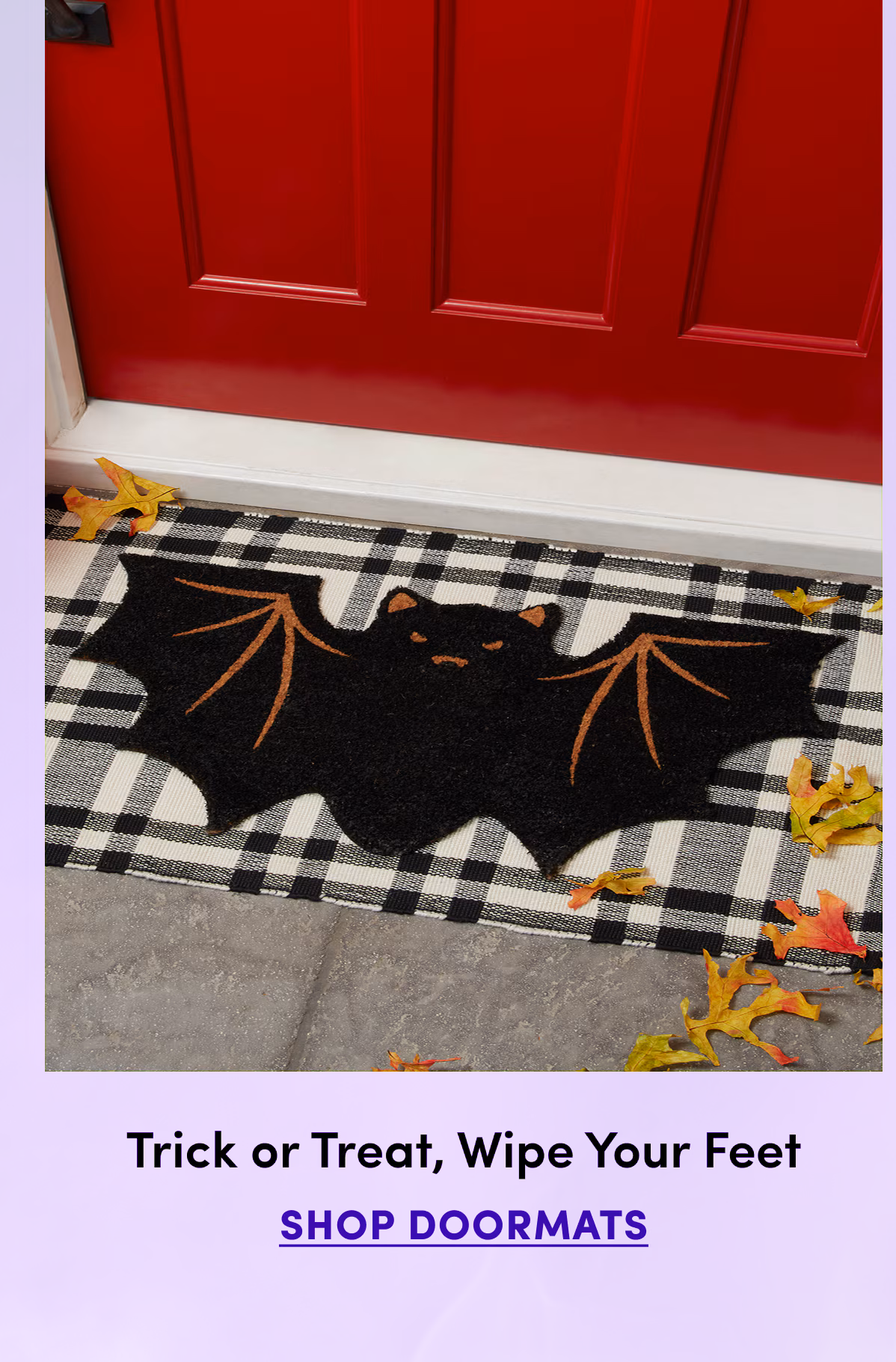 Trick or Treat, Wipe Your Feet | Shop Doormats